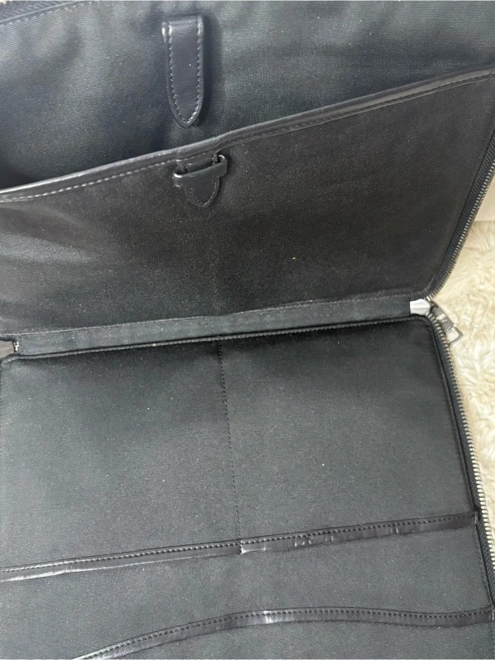 Coach Black Signature Laptop Sleeve with Embossed Logo black notebook case tech